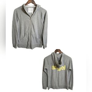 Victoria's Secret Angel Gray Full Zip Hooded Jacket Women's Size Small